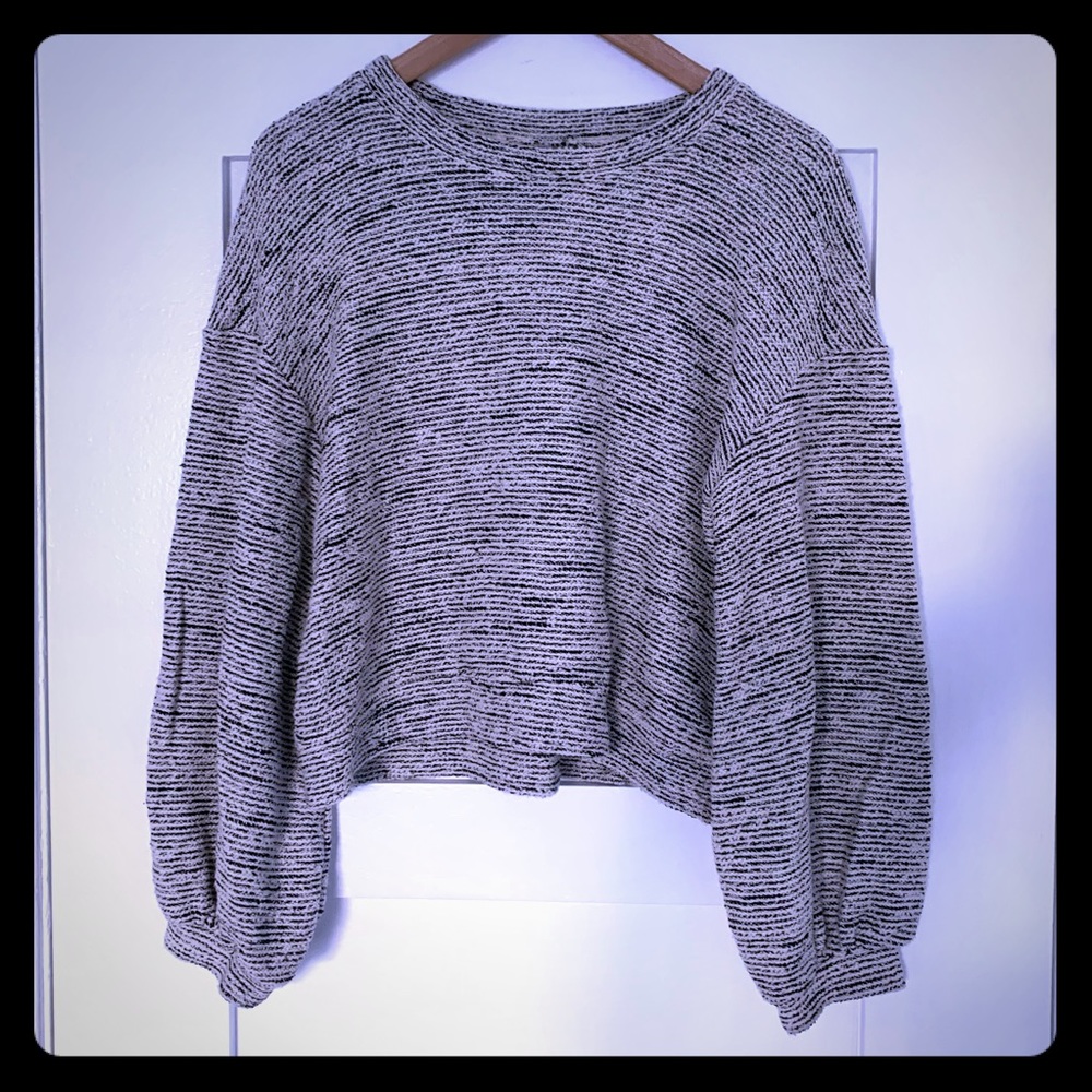 Madewell Texture & Thread Crop Sweater Top